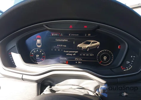 2019 Audi A5 45 Premium from USA, damaged, VIN WAUENCF56KA024387